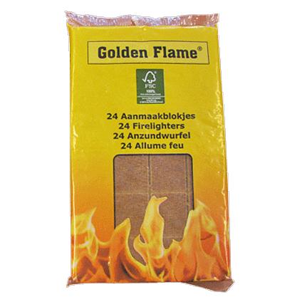 Golden flame Aanmaakblokjes (24 stuks)